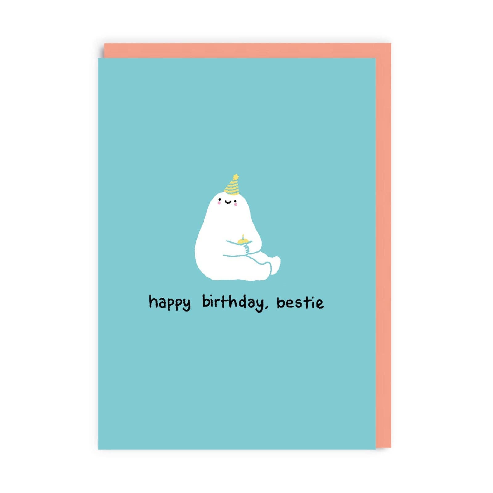 Ohh Deer  Biglietto di Auguri - Happy Birthday Bestie Greeting Card - Apple Pie