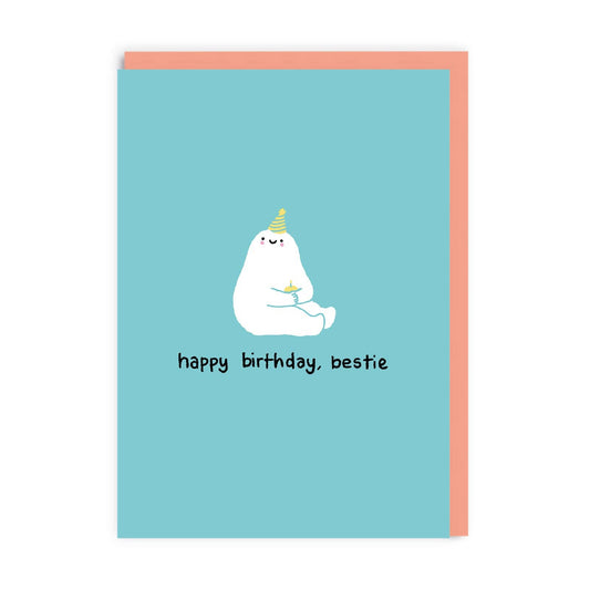 Ohh Deer  Biglietto di Auguri - Happy Birthday Bestie Greeting Card - Apple Pie