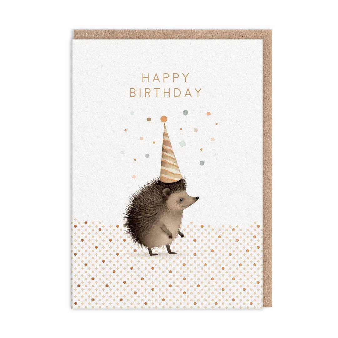 Ohh Deer  Biglietto di Auguri - Hedgehog Birthday Card - Apple Pie