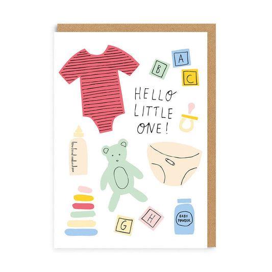 Ohh Deer  Biglietto di Auguri - Hello Little One Icons Greeting Card - Apple Pie