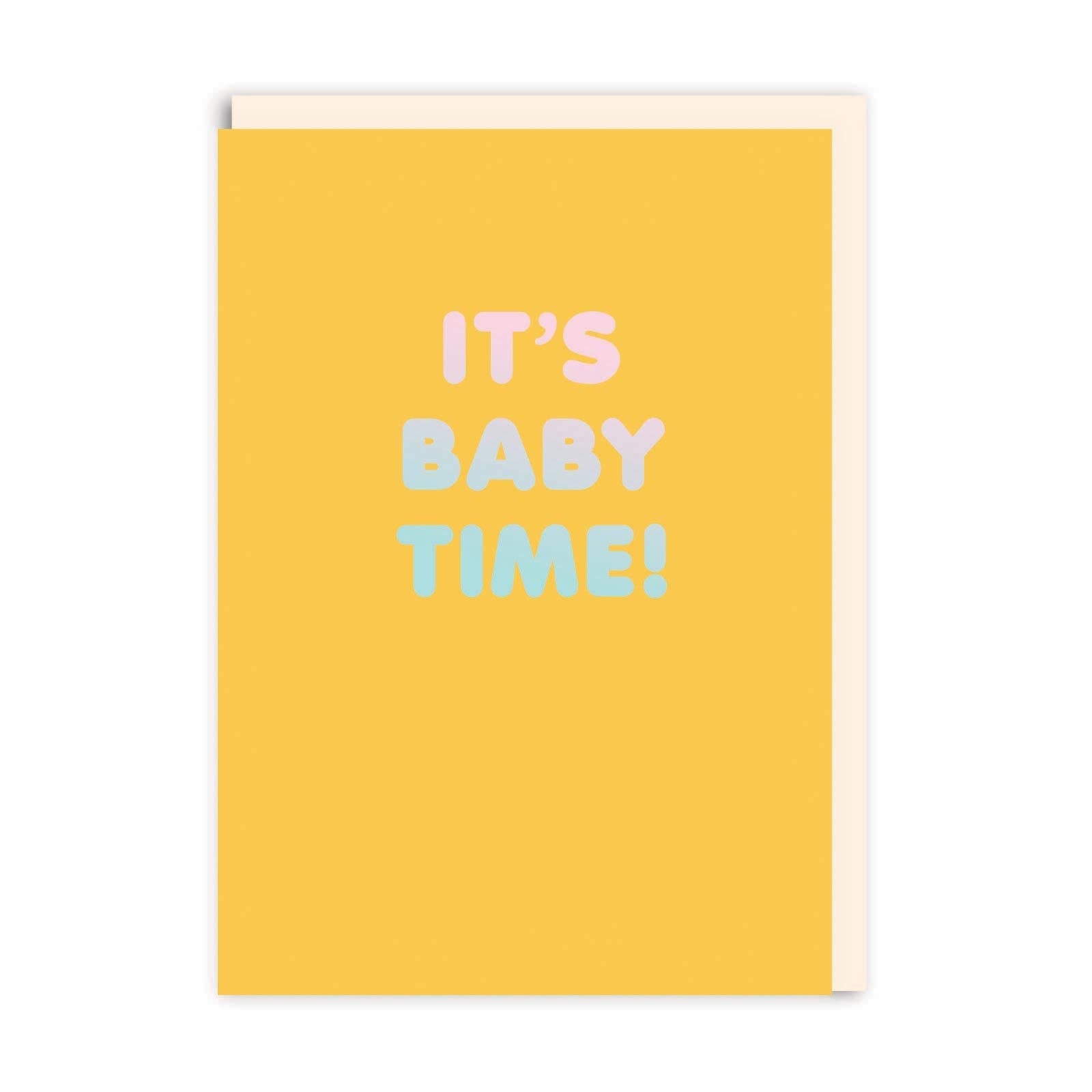 Ohh Deer  Biglietto di Auguri - It's Baby Time Greeting Card - Apple Pie
