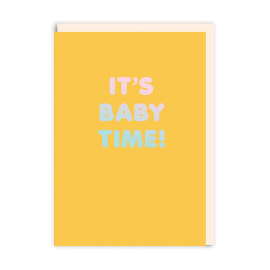 Ohh Deer  Biglietto di Auguri - It's Baby Time Greeting Card - Apple Pie