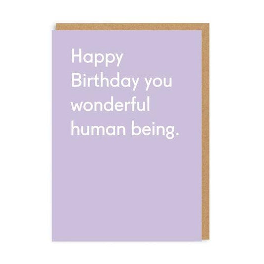 Ohh Deer  Biglietto di Auguri - Wonderful Human Being Greeting Card - Apple Pie