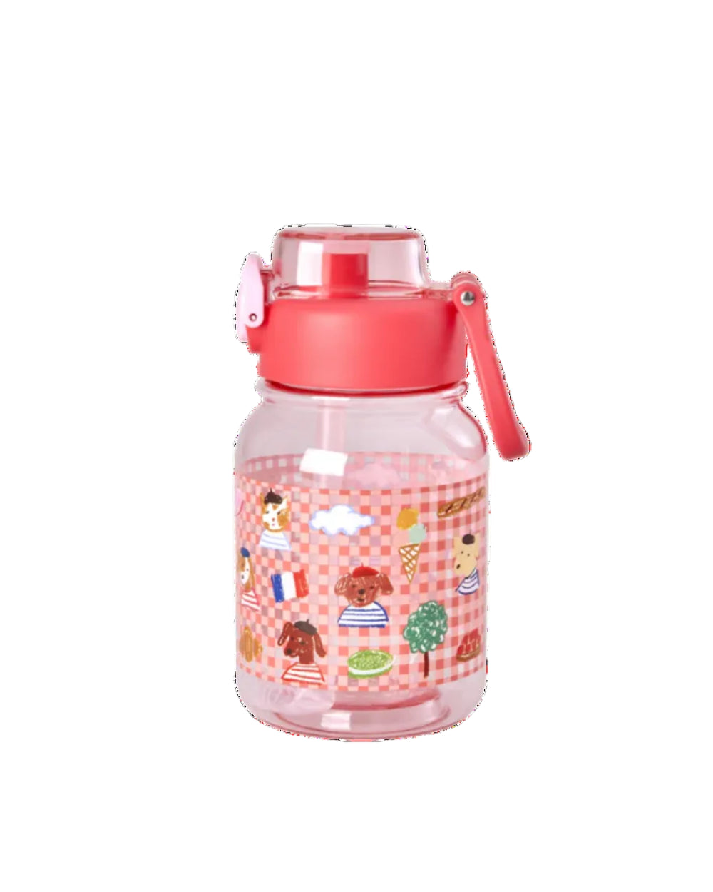 RICE Borraccia in Tritan – kids in Paris Rosa (700 ml) - IN ARRIVO