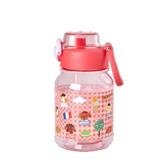 RICE Borraccia in Tritan – kids in Paris Rosa (700 ml)