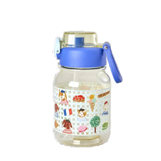 RICE Borraccia in Tritan – kids in Paris Blue (700 ml)