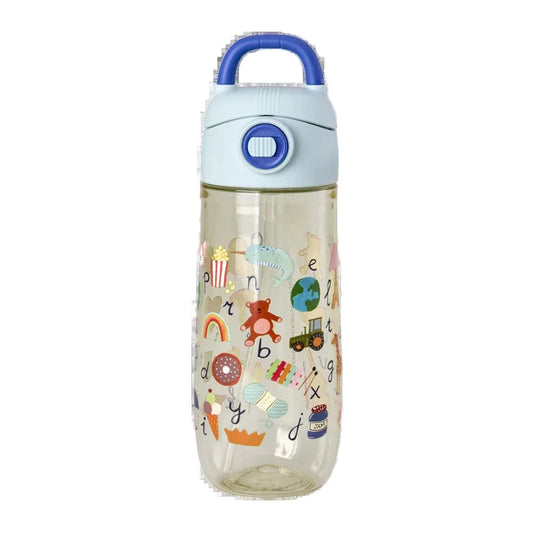 RICE Borraccia in Tritan  "ABC" BLUE 550 ml