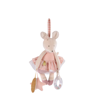 Moulin Roty La Petite École de Danse – Peluche Attività a Sospendere Topolina 34 cm