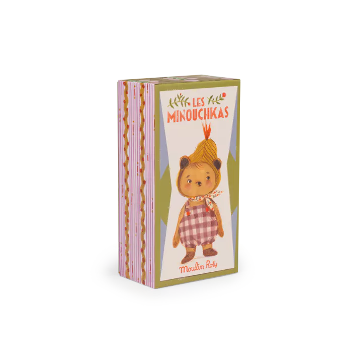 Moulin Roty – Bambola Articolata Émile il Piccolo Orso 25 cm – Collezione Les Minouchkas