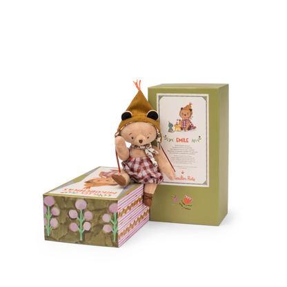 Moulin Roty – Bambola Articolata Émile il Piccolo Orso 25 cm – Collezione Les Minouchkas