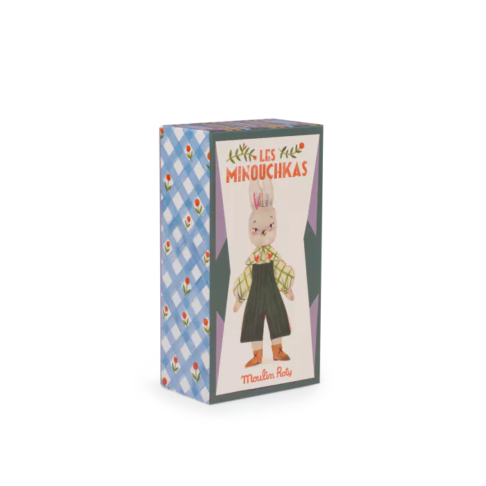 Moulin Roty – Bambola Articolata Nine la Coniglietta 25 cm – Collezione Les Minouchkas