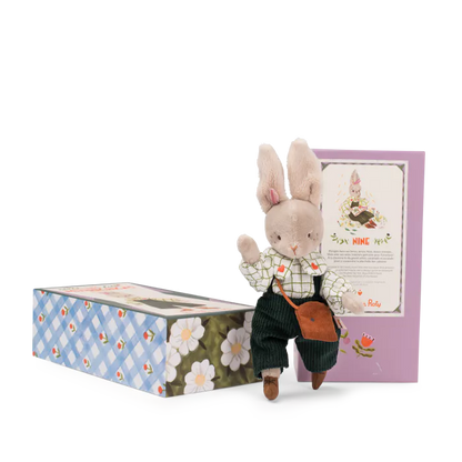 Moulin Roty – Bambola Articolata Nine la Coniglietta 25 cm – Collezione Les Minouchkas