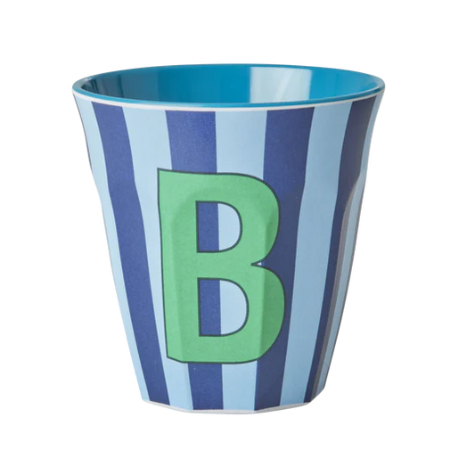 RICE Bicchiere in melamina righe bluish - B - Apple Pie