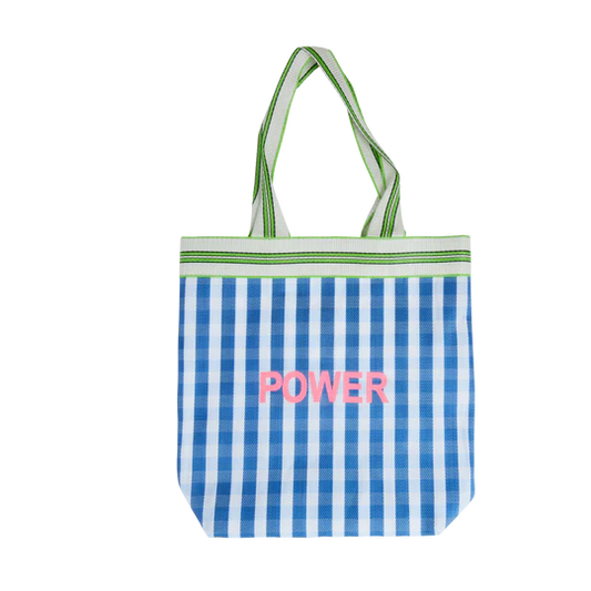 RICE Borsa a Righe in Plastica Riciclata - Power - Apple Pie