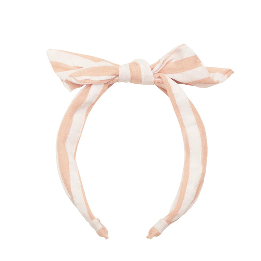 Rockahula Cerchietto Fiocco con Righe Bianche e Rosa Apple Pie Milano