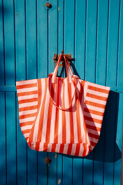 Rose in April Borsa Tote - Righe Tomato/Candy Pink - Apple Pie