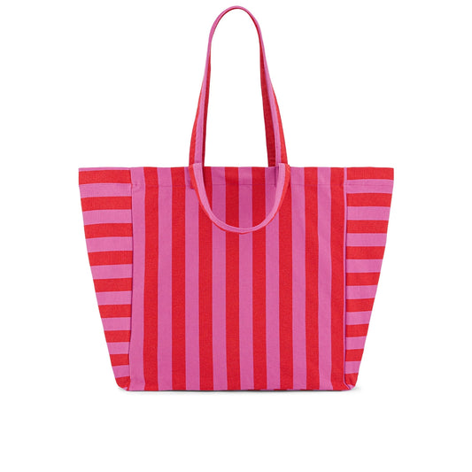 Rose in April Borsa Tote - Righe Orchid/Tomato - Apple Pie