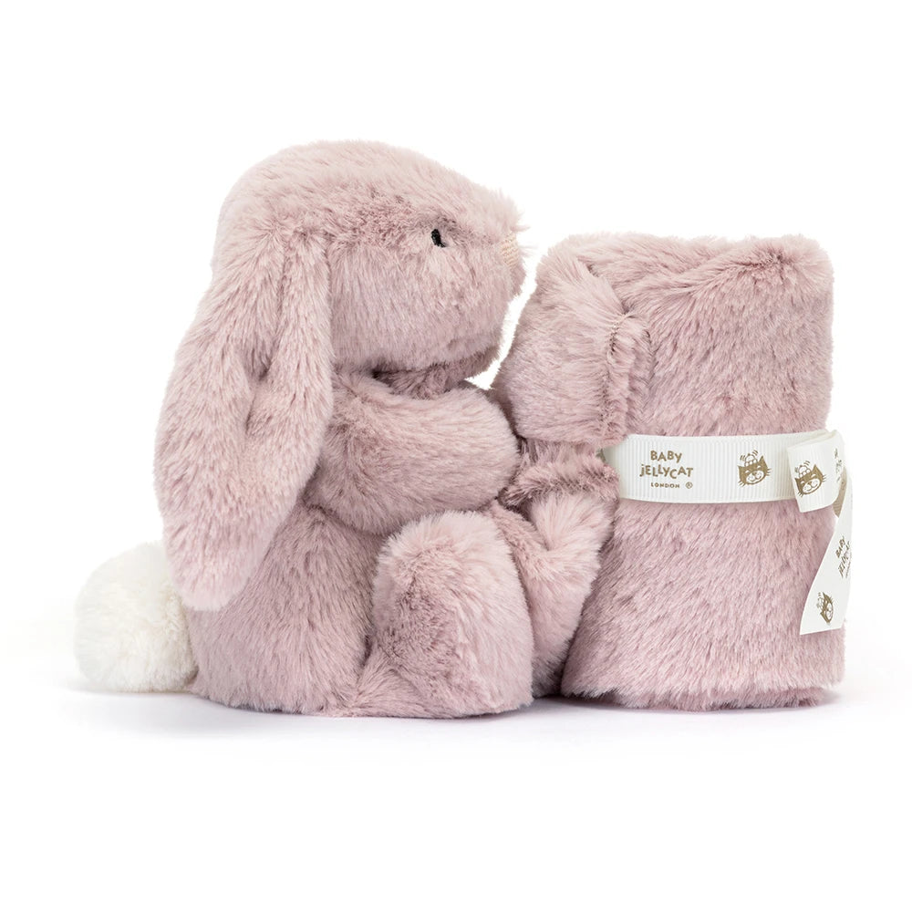 Jellycat Bashful Luxe Bunny Rosa Soother – Doudou Coniglietto Morbido