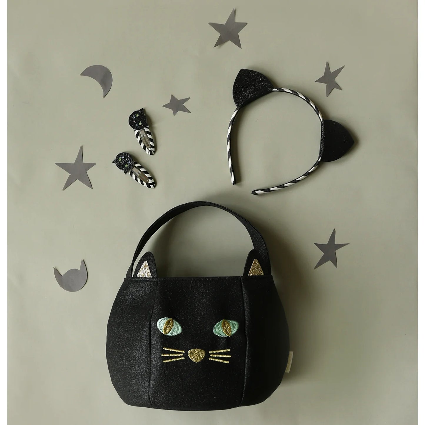 Rockahula Halloween Cat Ears Headband – Cerchietto con Orecchie da Gatto Glitter