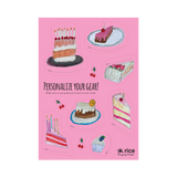 Stickers per Personalizzare - Sweet Cake - Scrivi il tuo nome - Apple Pie