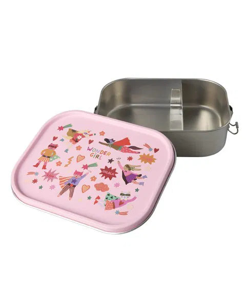 Lunch Box Bambini in Acciaio Inox RICE Rosa – Hero Print IN ARRIVO