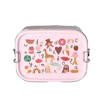 Lunch Box in Acciaio Inox RICE Rosa – ABC Print