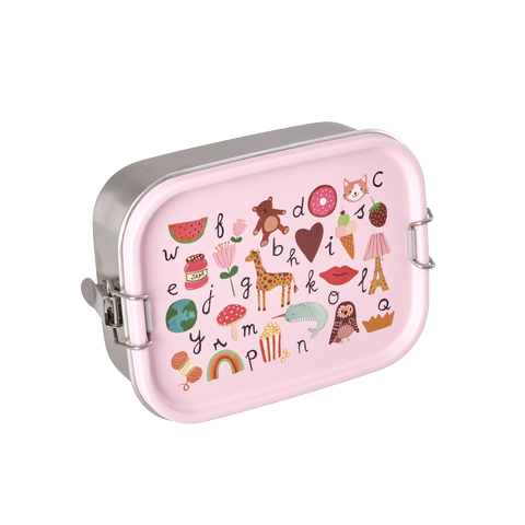 Lunch Box in Acciaio Inox RICE Rosa – ABC Print