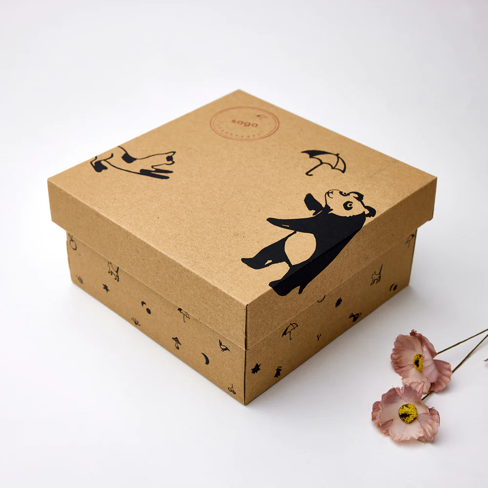 Cofanetto Regalo con Set Nascita in cotone bio - Vanilla Ice - Dolce e spiritoso - Apple Pie