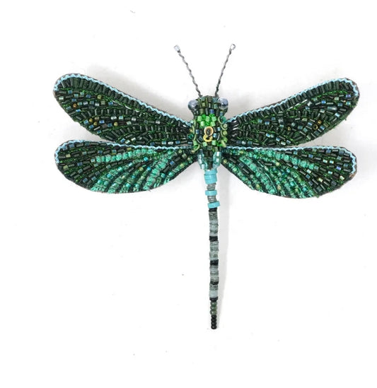 Trovelore – Spilla Libellula Pondhawk Dragonfly Ricamata a Mano