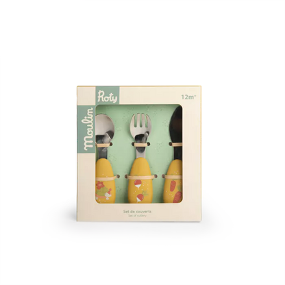 Set Posatine Bambino in Silicone Trois Petits Lapins – Moulin Roty