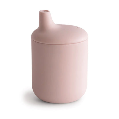 Mushie Tazza con beccuccio in silicone - Rosa Cipria - Apple Pie