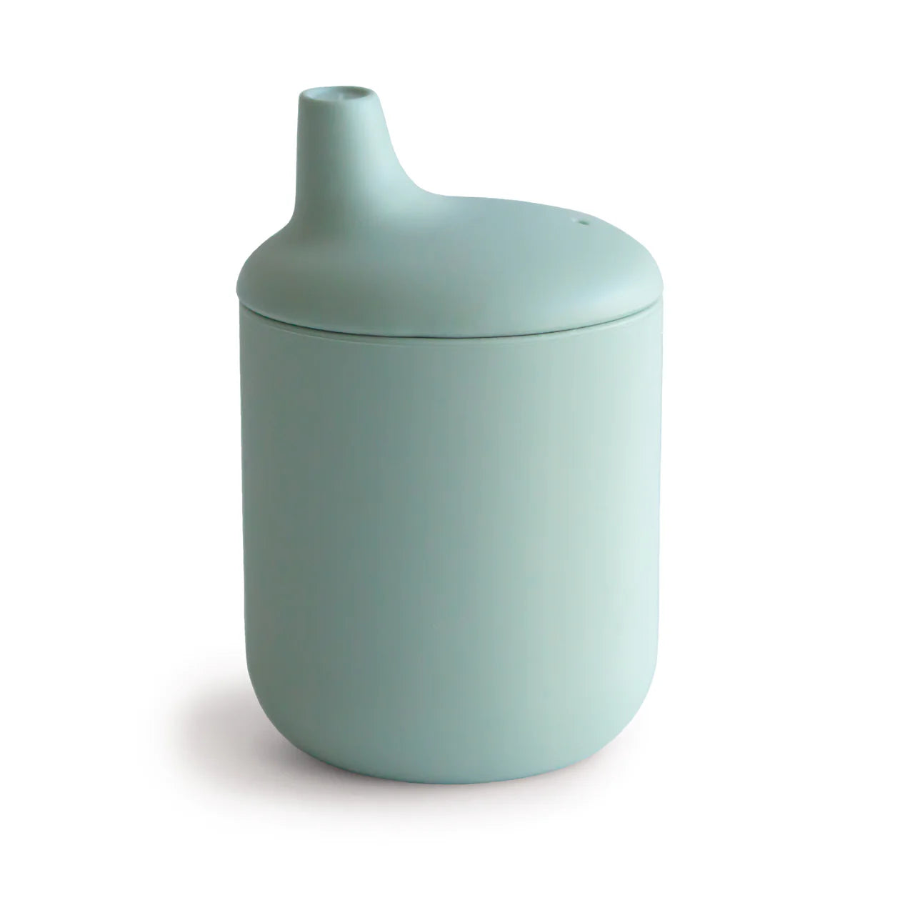 Mushie Tazza con beccuccio in silicone - Cambridge Blue - Apple Pie