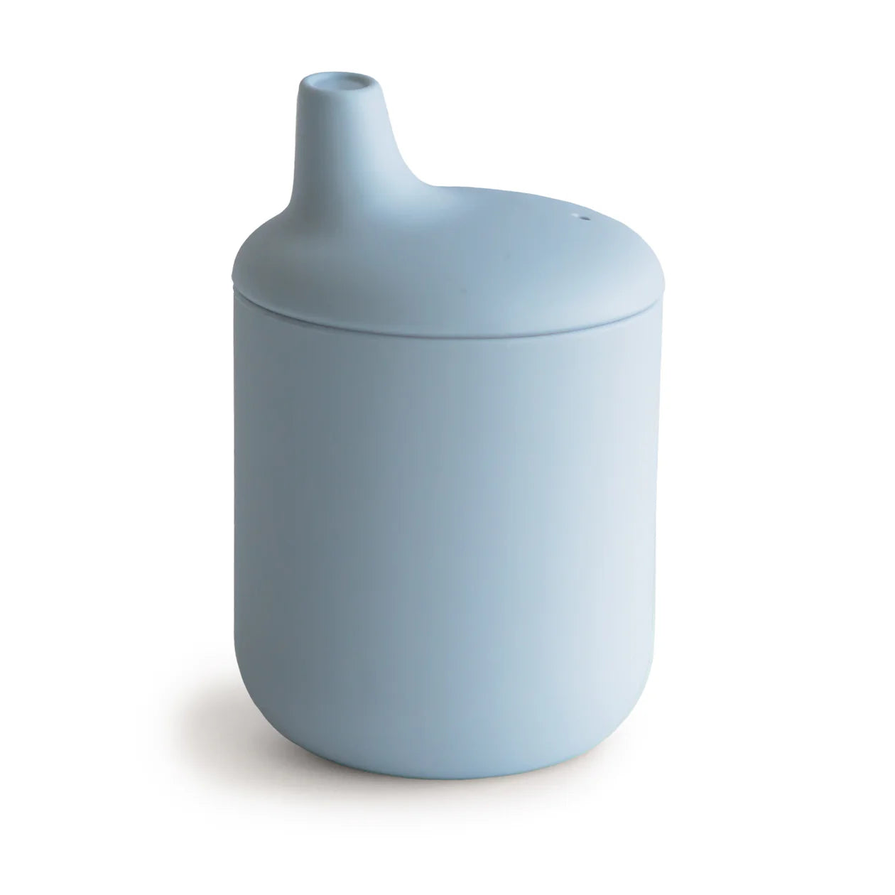 Mushie Tazza con beccuccio in silicone - Azzurro Polvere - Apple Pie