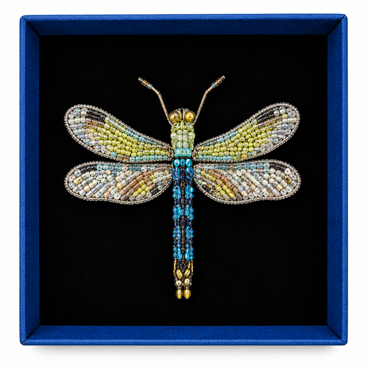 Trovelore Spilla Libellula Common Hawker Ricamata a Mano