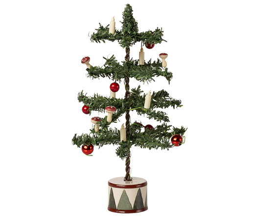 Albero di Natale Maileg con decorazioni e luci LED per topolini