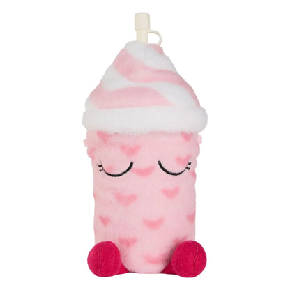 Asobu Fuzzie Lulu the Love Bug borraccia termica bambini rosa con peluche