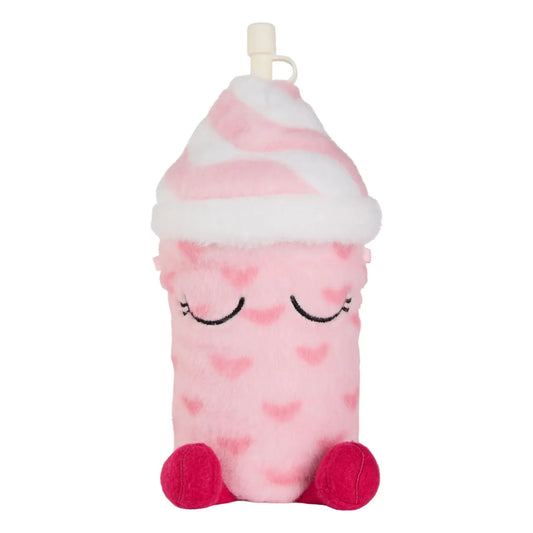 Asobu Fuzzie Lulu the Love Bug borraccia termica bambini rosa con peluche