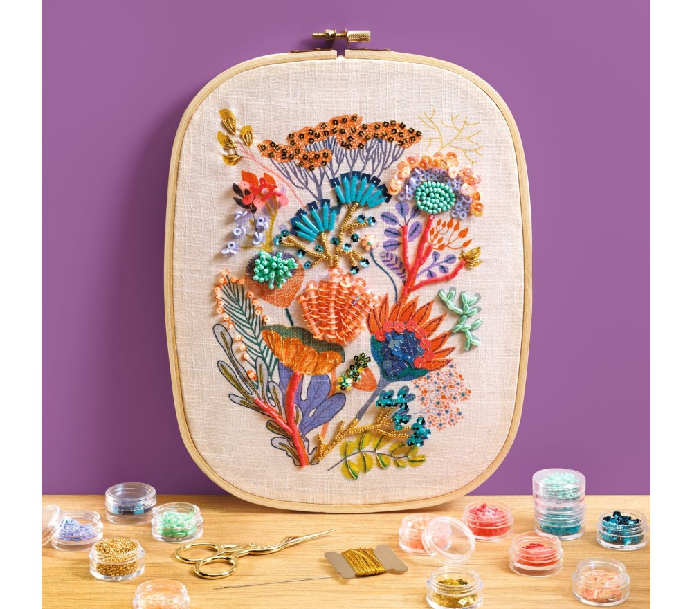 Djeco Atelier 58 – Kit Ricamo con Perline