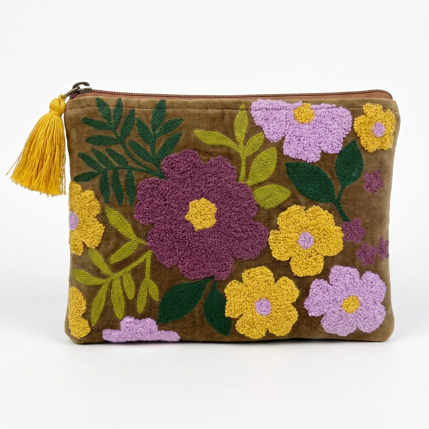 Pochette SantHonoré in Velluto Fiori diversi 20x15 cm