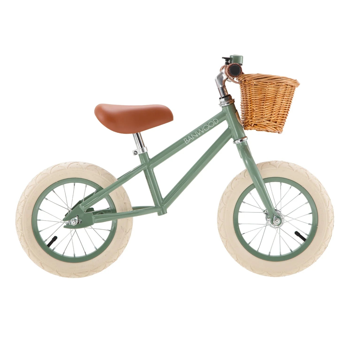 Balance Bike Banwood Vintage Forest Green - vista frontale