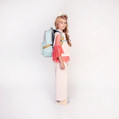 Bambino con zaino Jeune Premier Bobbie sulle spalle, pronto per la scuola