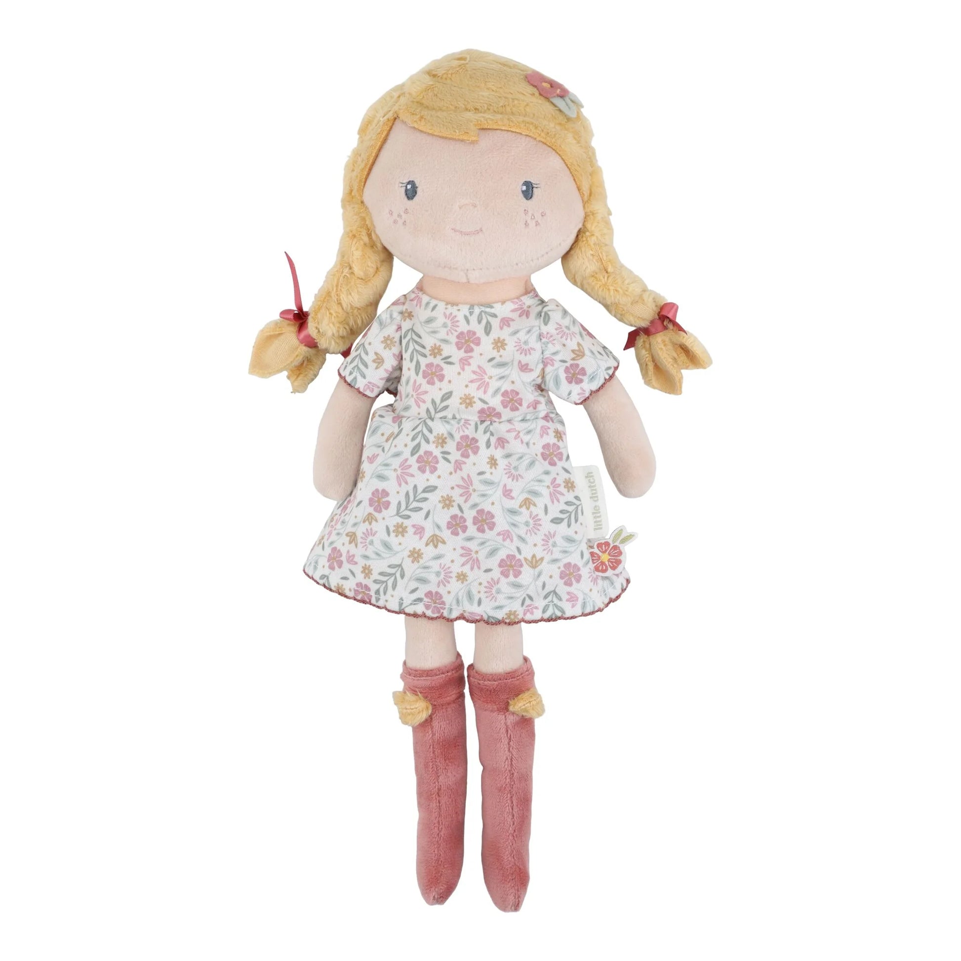 Bambola Julia Little Dutch 35 cm con trecce bionde e vestito floreale