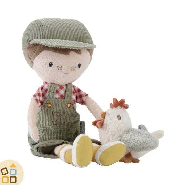 Bambolotto di Pezza Jim con Gallina - In fattoria! - Apple Pie