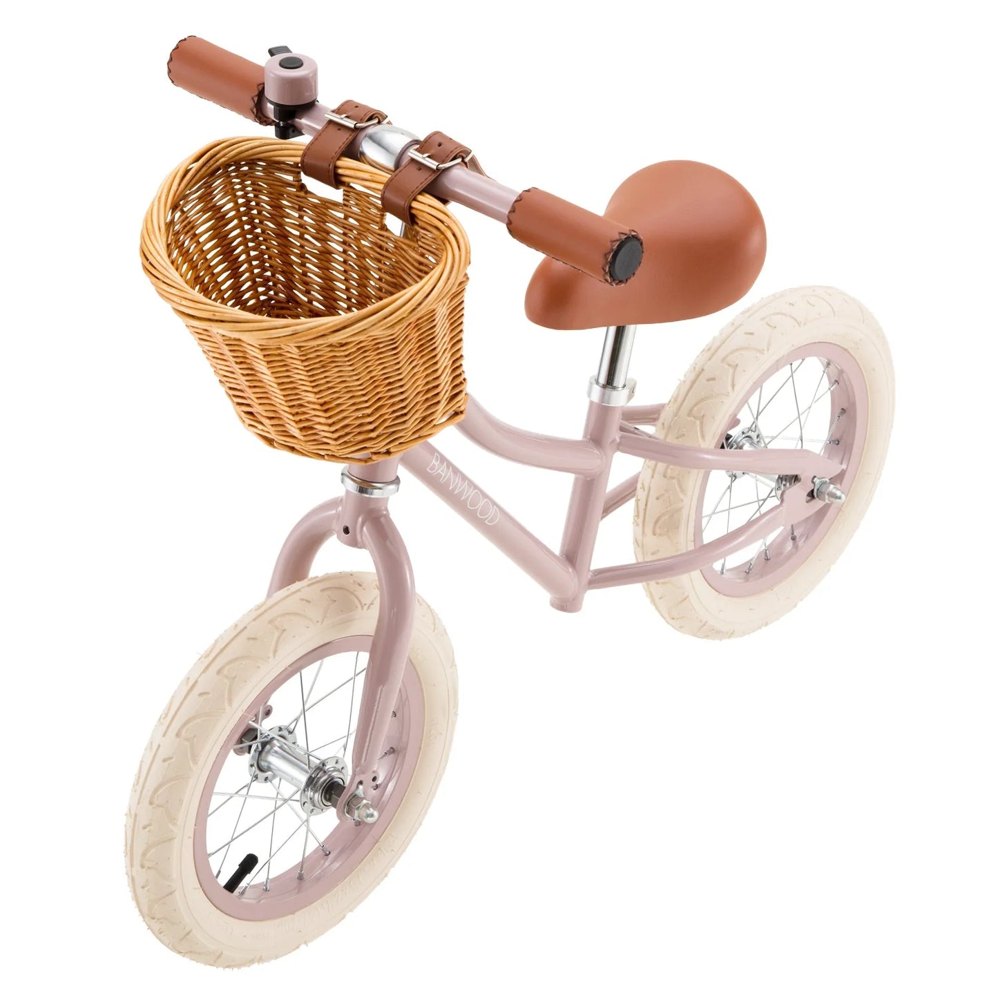 Bici senza pedali Banwood Dusty Pink vista laterale destra