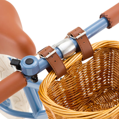 Bici Banwood Vintage Blu con cestino in vimini