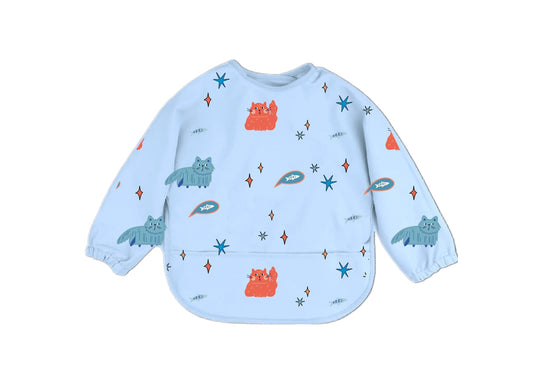 Bavaglino impermeabile a maniche lunghe The Cotton Cloud Meowtiful Cats