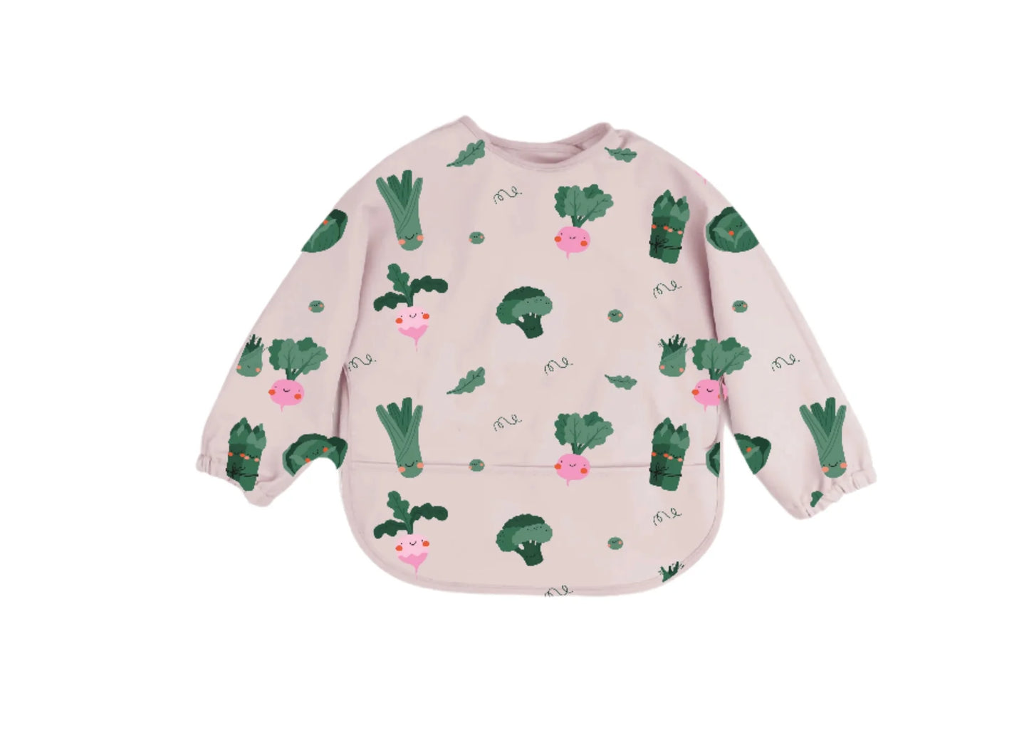 Bavaglino manica lunga impermeabile Cotton Cloud fantasia Veggie Pals