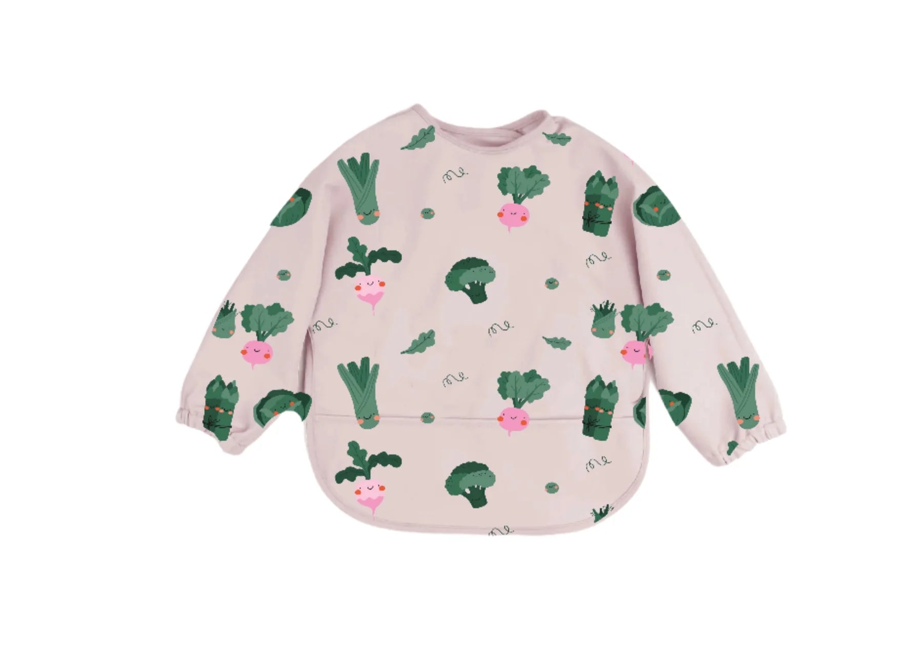 Bavaglino manica lunga impermeabile Cotton Cloud fantasia Veggie Pals