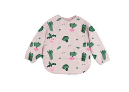 Bavaglino manica lunga impermeabile Cotton Cloud fantasia Veggie Pals