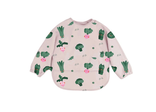Bavaglino manica lunga impermeabile Cotton Cloud fantasia Veggie Pals